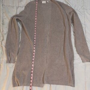 Cyrus Women's Light Gray Open Front Cardigan